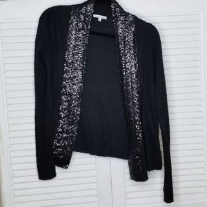 Charlotte Russe Sequin Trim Cardigan
